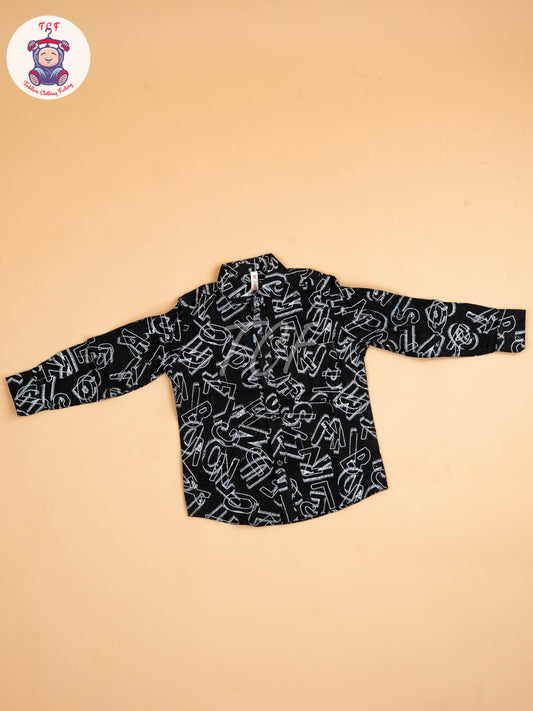 Black - Boys Readymade Shirt