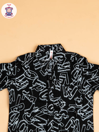 Black - Boys Readymade Shirt