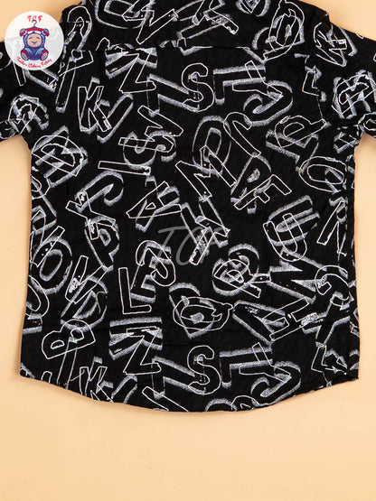 Black - Boys Readymade Shirt