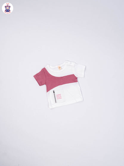 White & Lite Pink - T-Shirts & Shorts