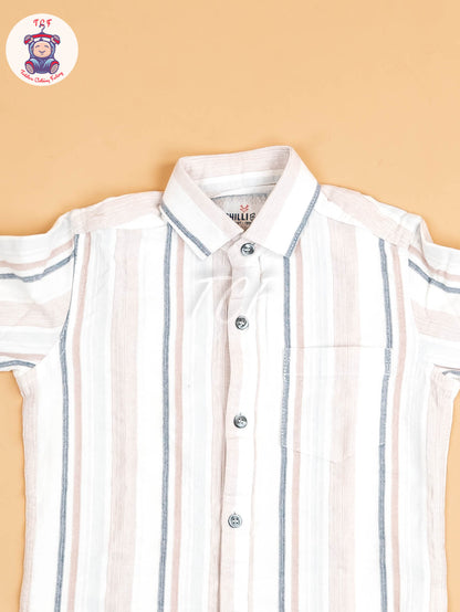 White Stripes - Boys Readymade Shirt
