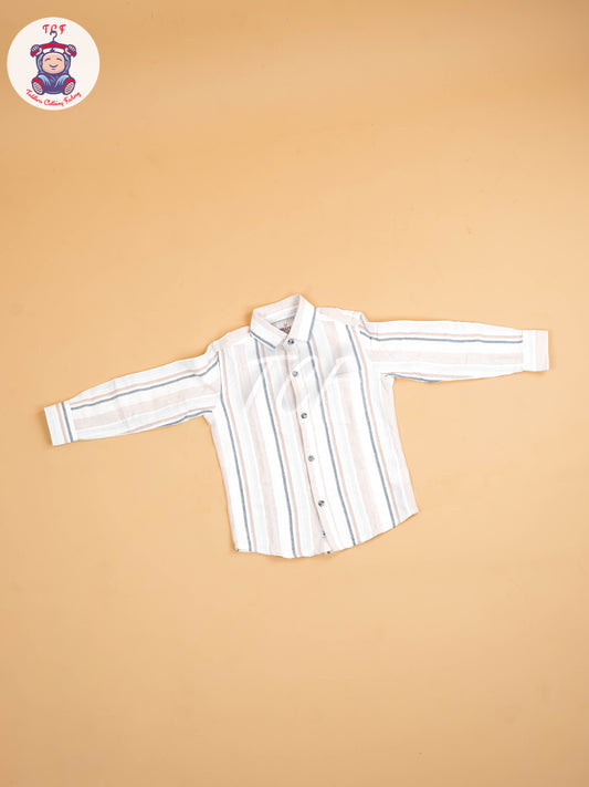 White Stripes - Boys Readymade Shirt