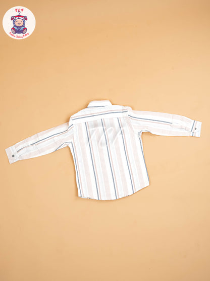 White Stripes - Boys Readymade Shirt
