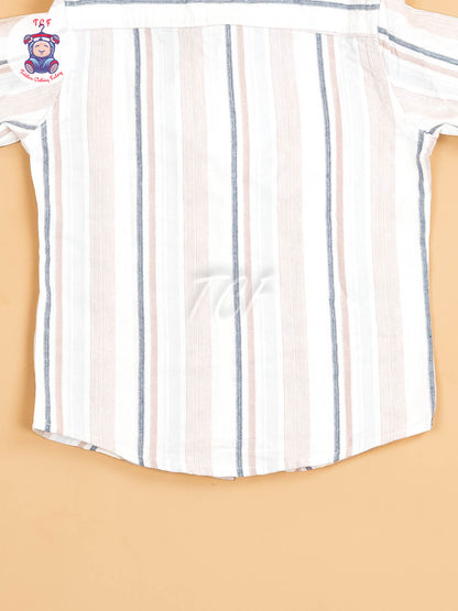 White Stripes - Boys Readymade Shirt