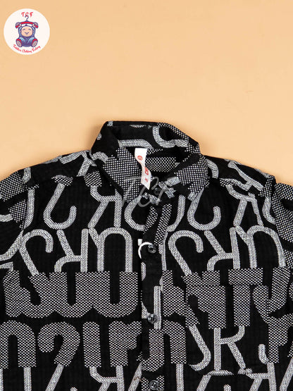 Black - Boys Readymade Shirt