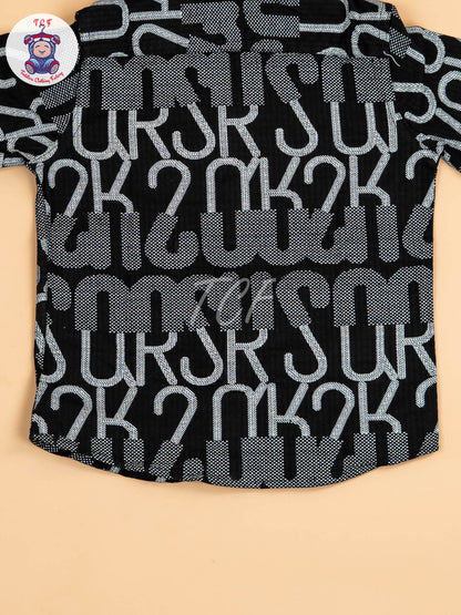 Black - Boys Readymade Shirt