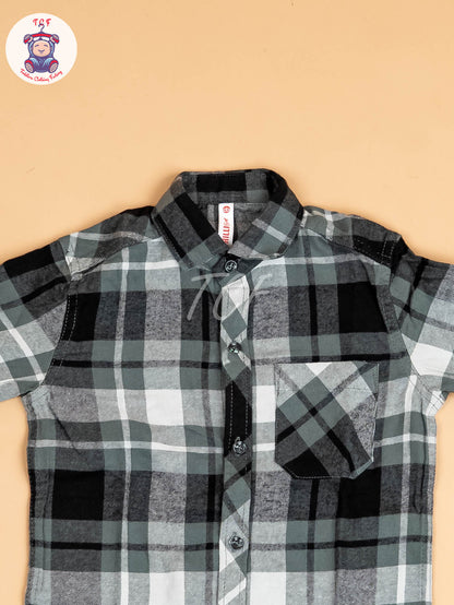 Black Checks - Boys Readymade Shirt