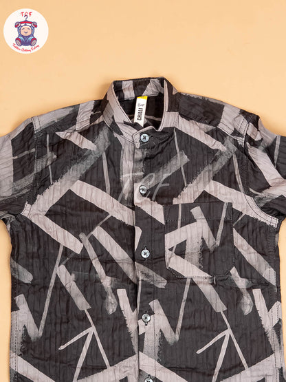Black - Boys Readymade Shirt