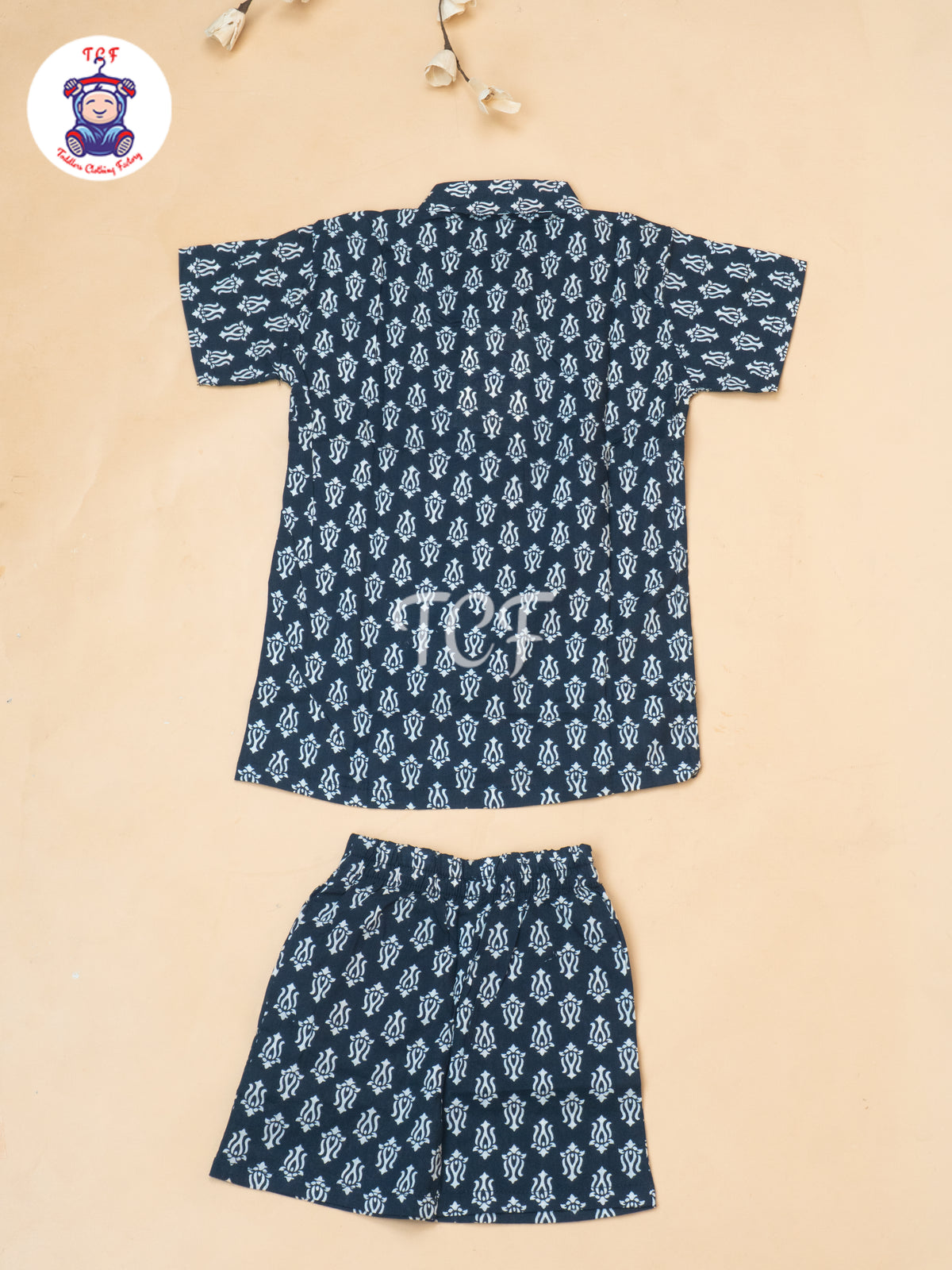 Black - Boys Ajrakh Printed Shirts & Shorts