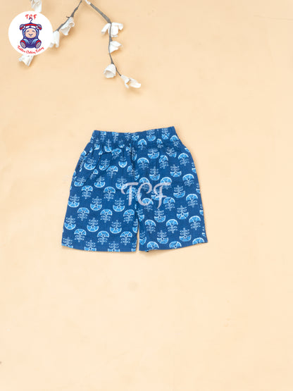 Indingo - Boys Ajrakh Printed Shirts & Shorts