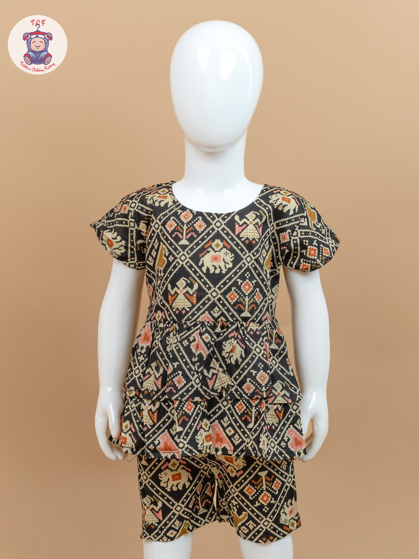 Black & Cream - Ajrakh printed Co-ords Sets