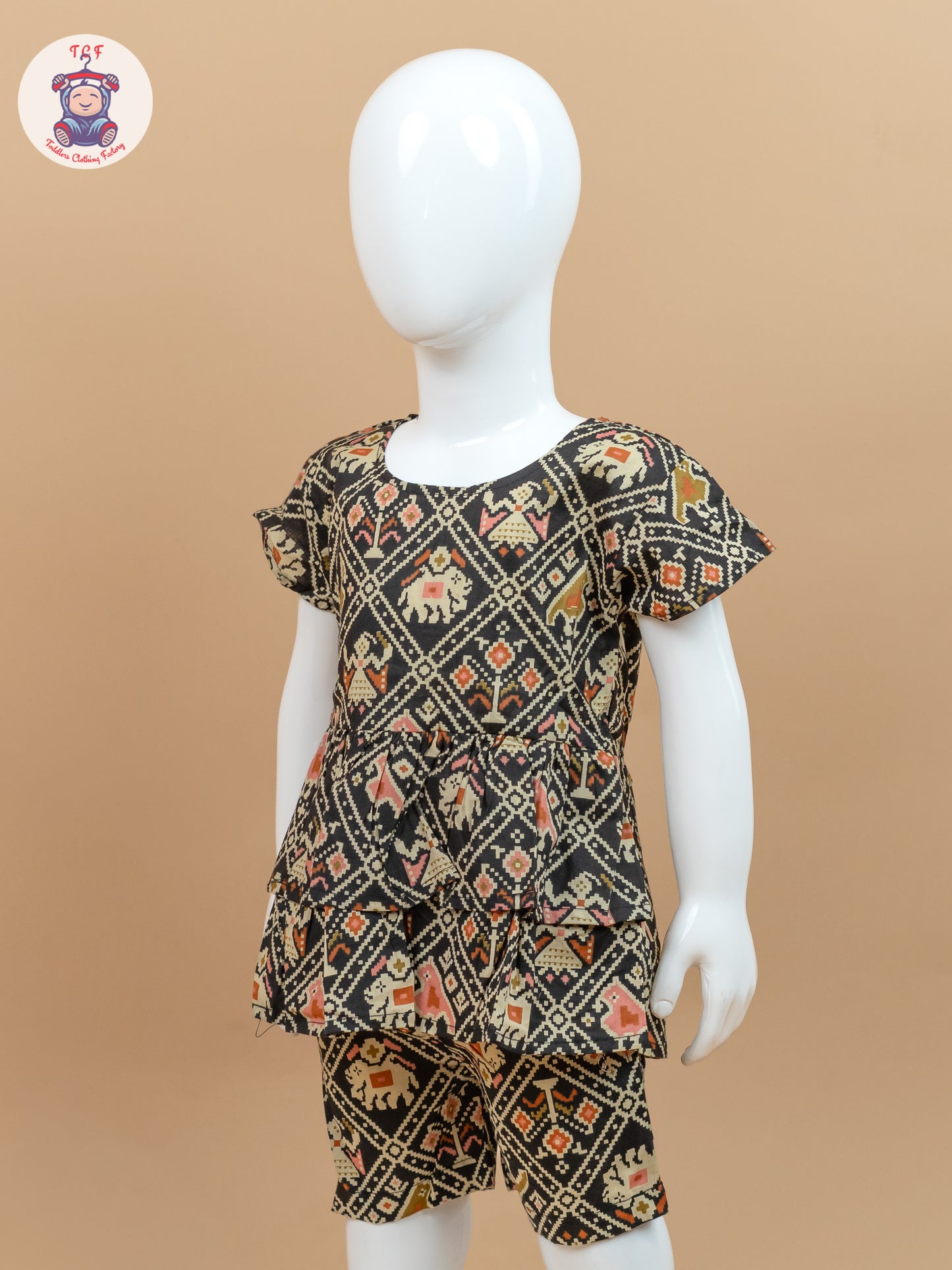 Black & Cream - Ajrakh printed Co-ords Sets