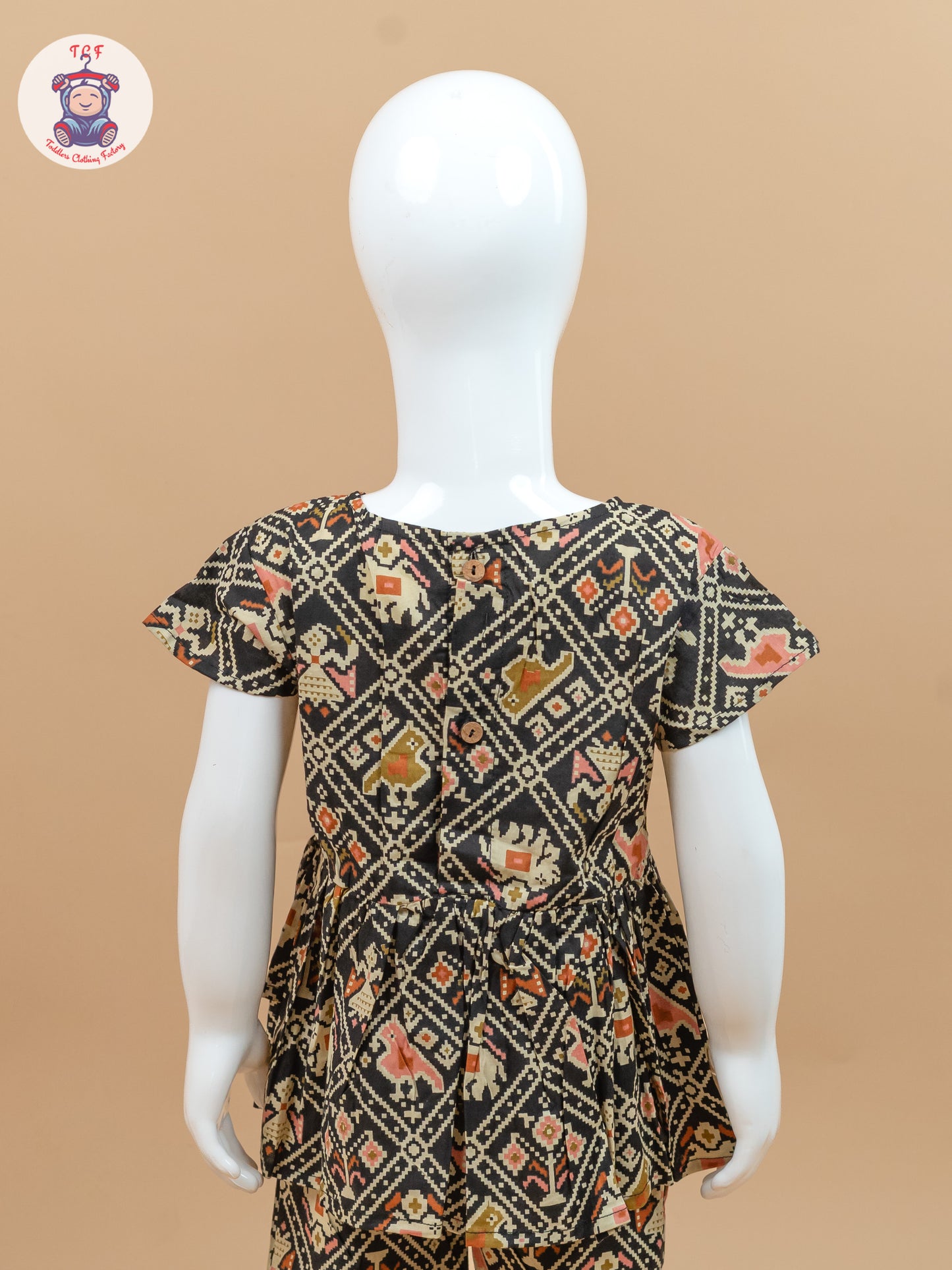Black & Cream - Ajrakh printed Co-ords Sets