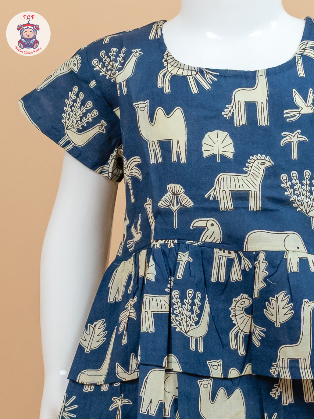 Navy Blue & Cream - Jaipur printed Co-ords Sets