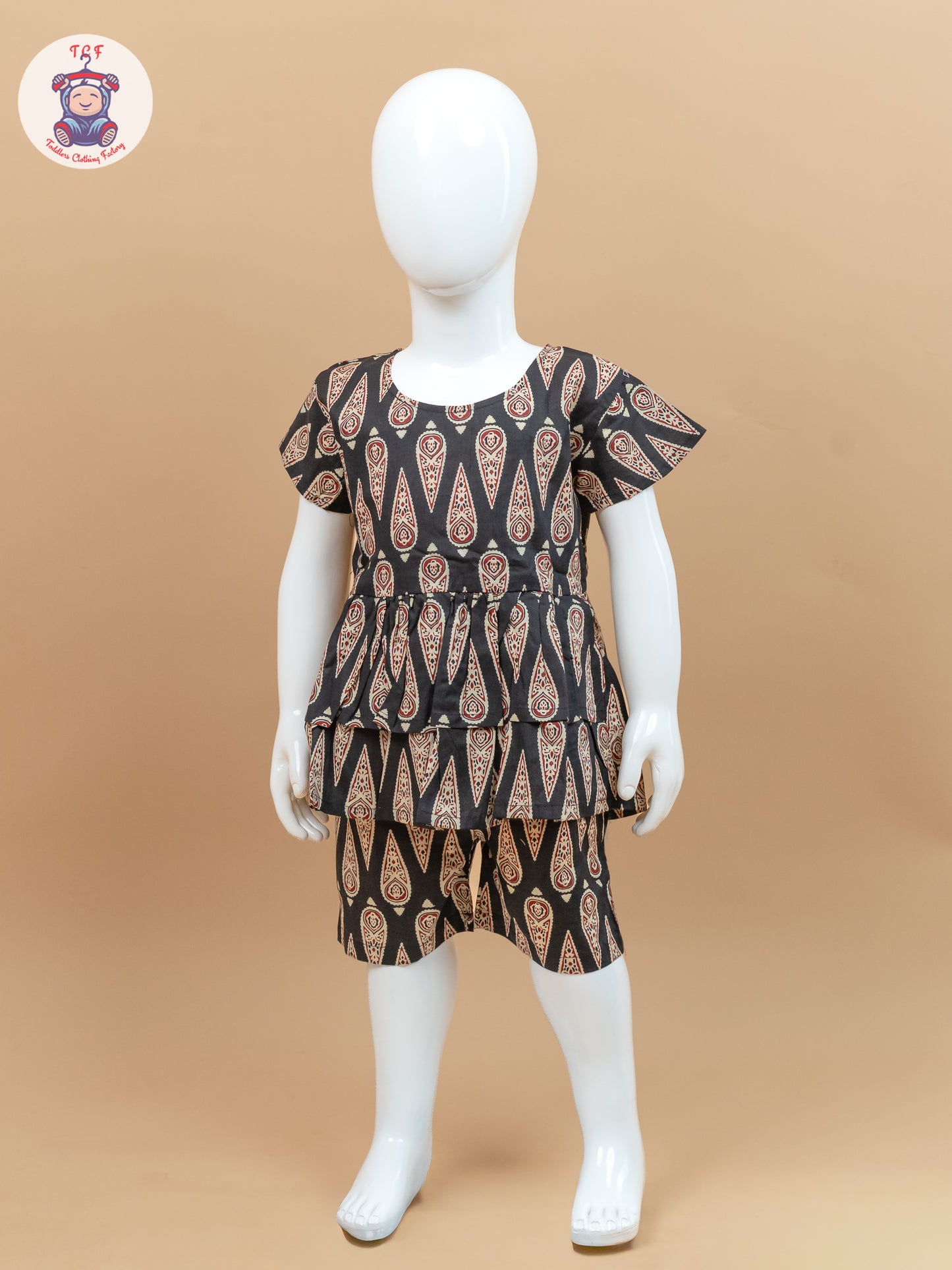 Black & Cream - Ajrakh printed Co-ords Sets