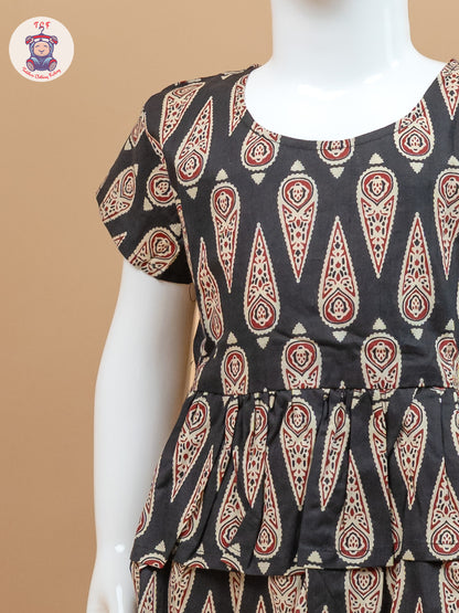 Black & Cream - Ajrakh printed Co-ords Sets