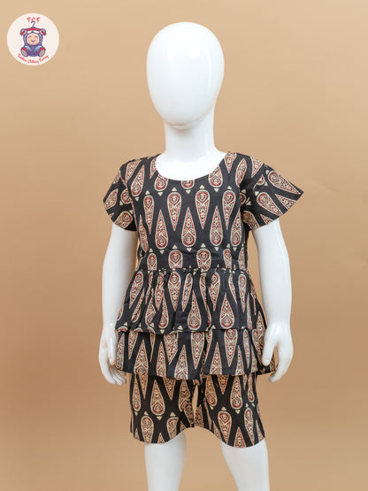 Black & Cream - Ajrakh printed Co-ords Sets