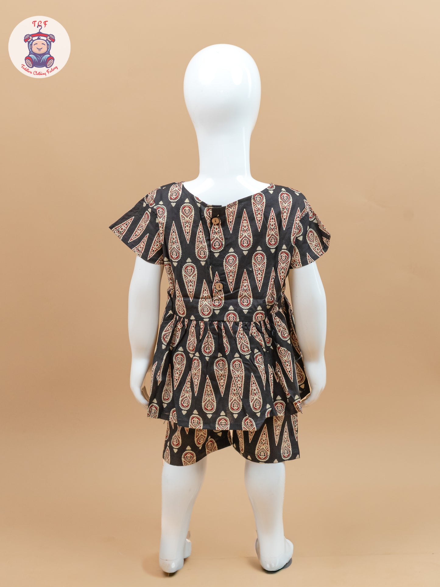 Black & Cream - Ajrakh printed Co-ords Sets
