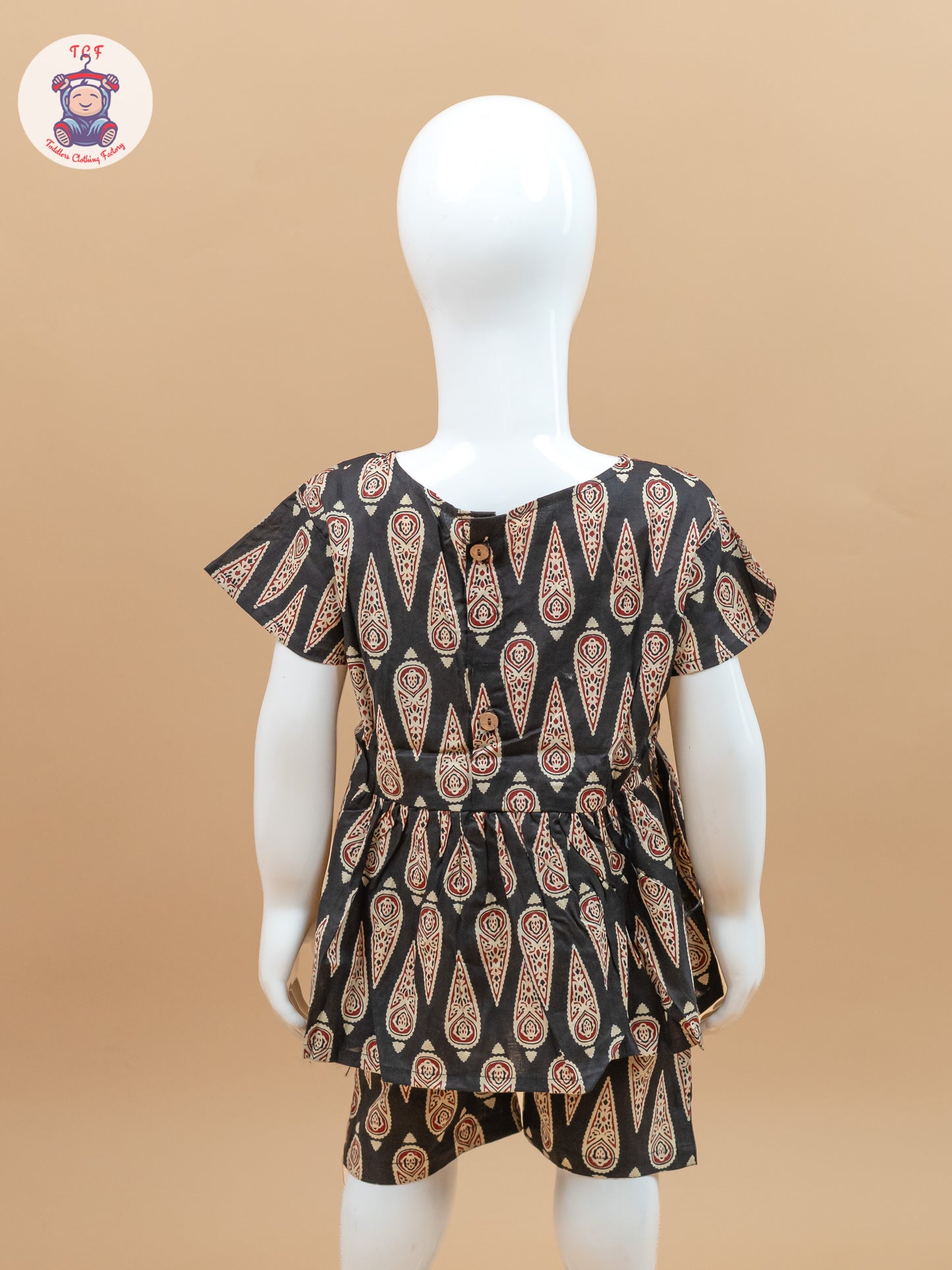 Black & Cream - Ajrakh printed Co-ords Sets