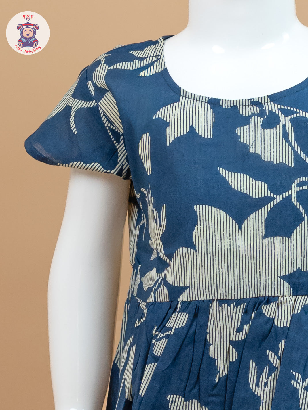 Navy Blue & Cream - Jaipuri Printed Co-ords Sets