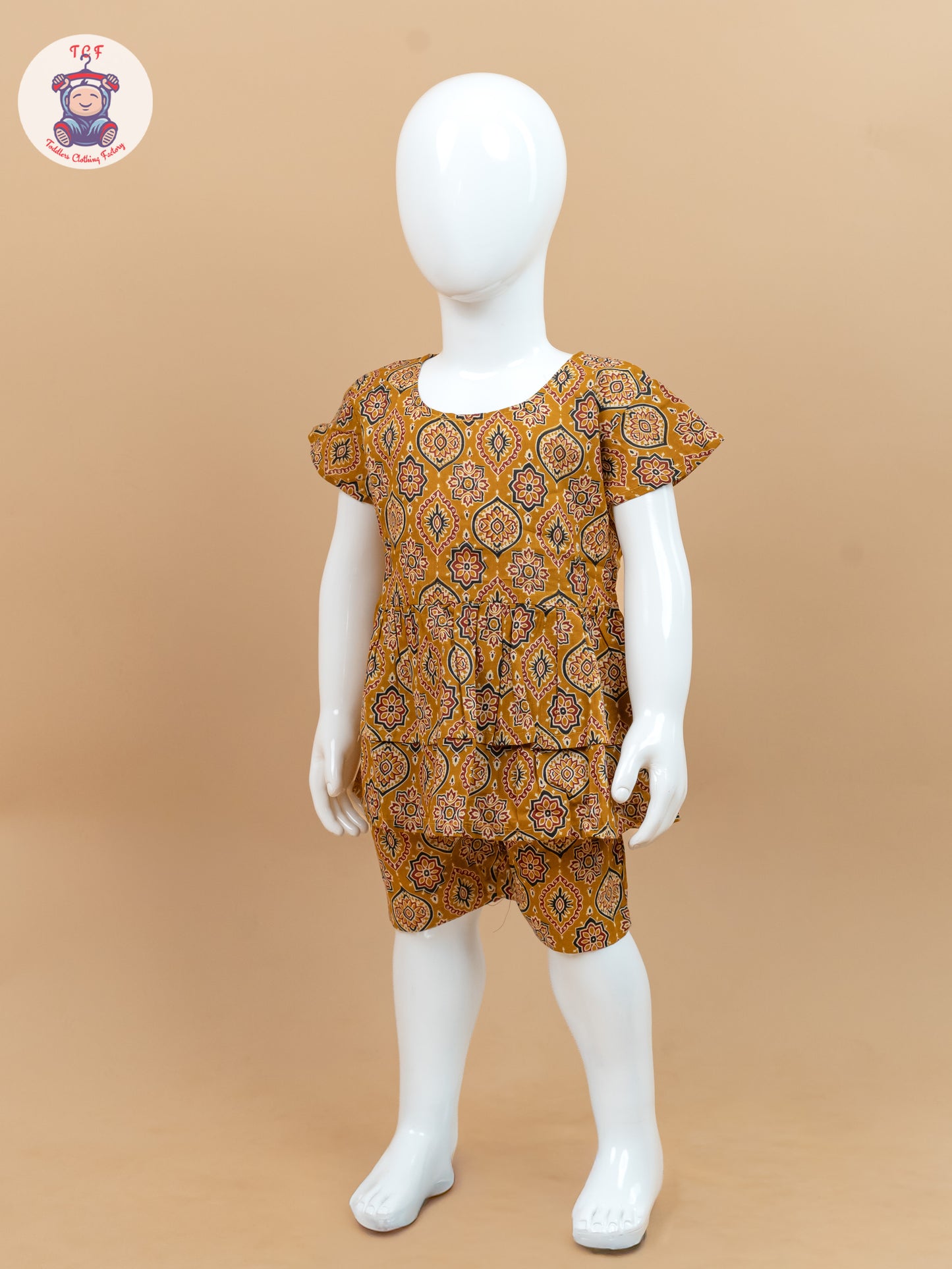 Mustard - Ajrakh printed Co-ords Sets