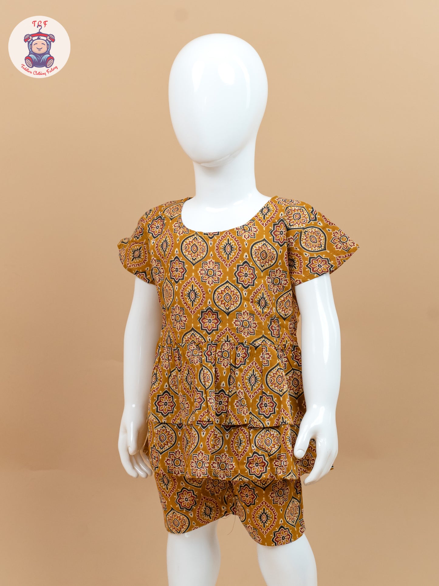 Mustard - Ajrakh printed Co-ords Sets