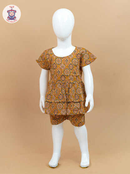 Mustard - Ajrakh printed Co-ords Sets