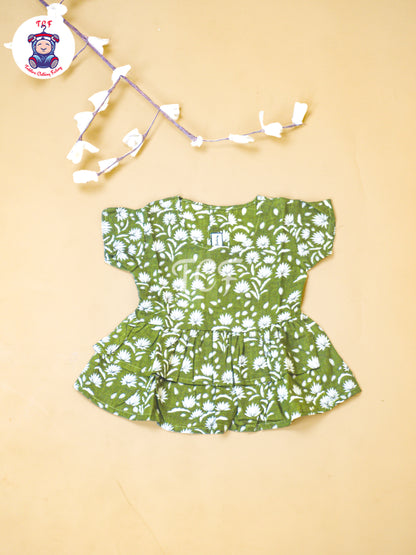 Mehandi Green - Jaipur Floral printed Co-ords Sets