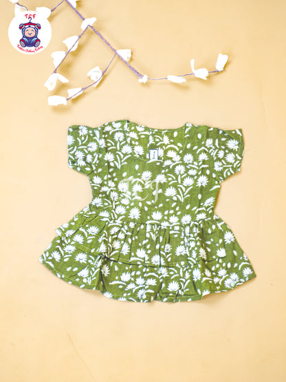Mehandi Green - Jaipur Floral printed Co-ords Sets
