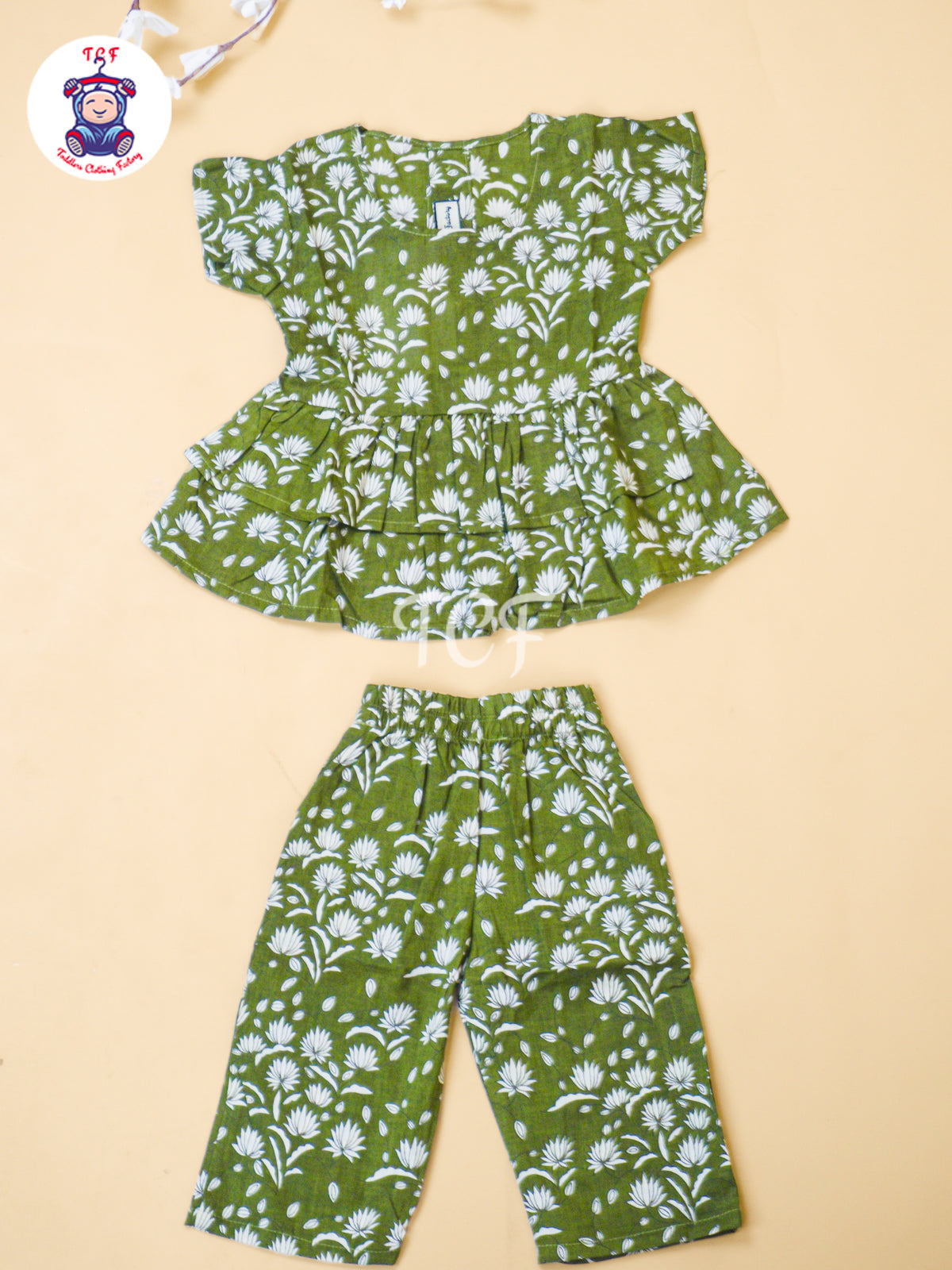 Mehandi Green - Jaipur Floral printed Co-ords Sets