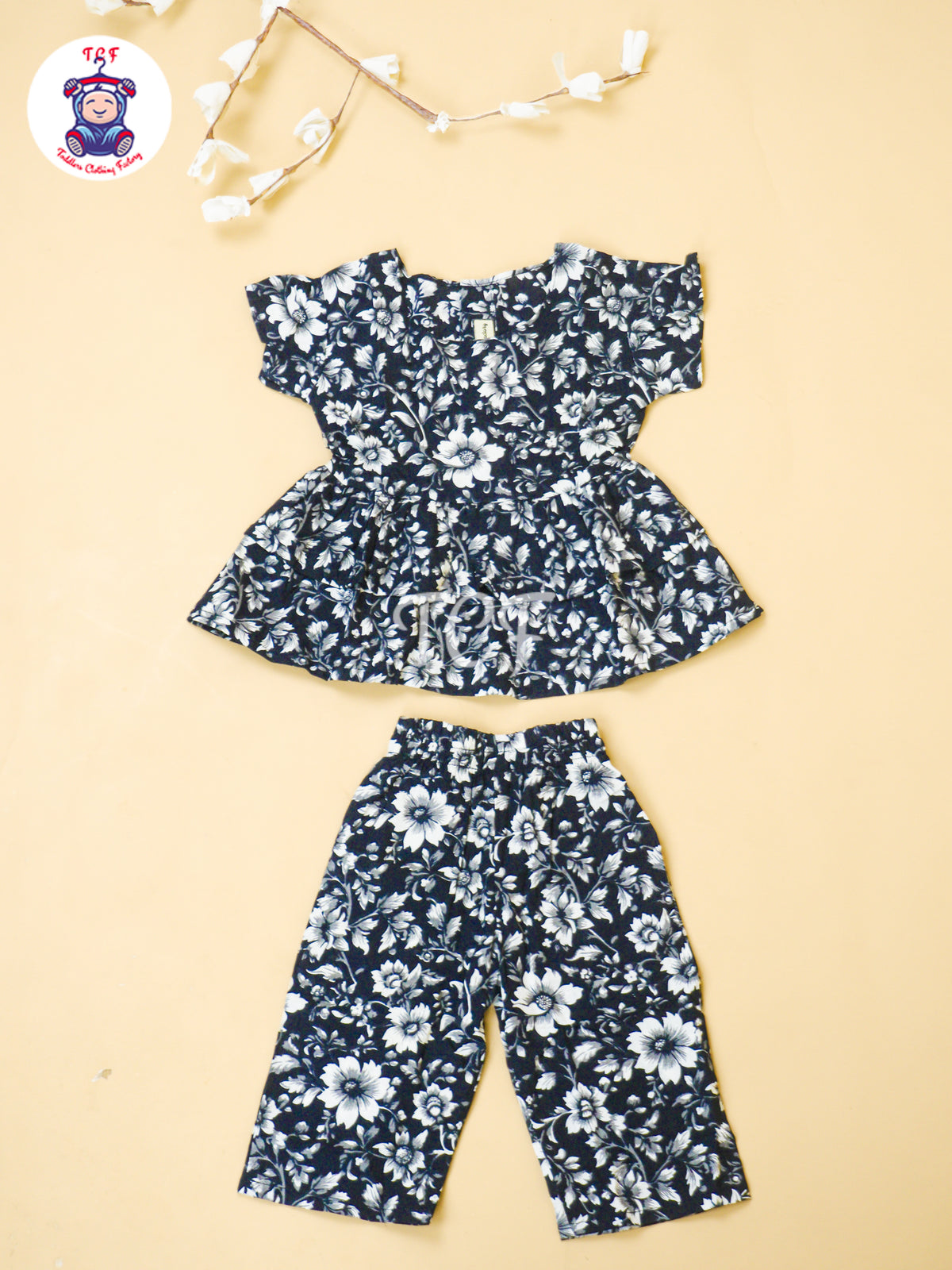 Black - Jaipur Floral printed Co-ords Sets