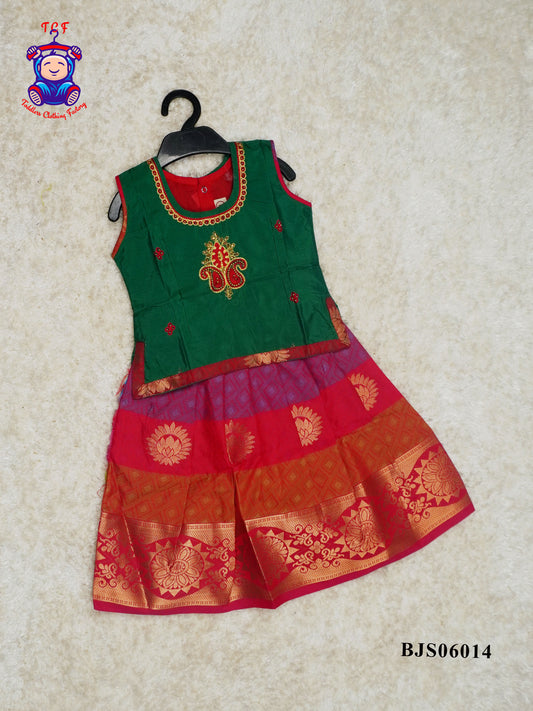 Green & Pink - Pavadai Sattai