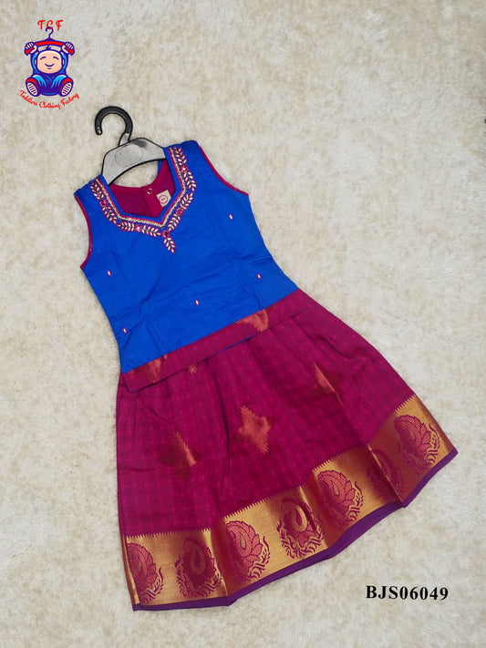 Blue & Pink - Pavadai Sattai