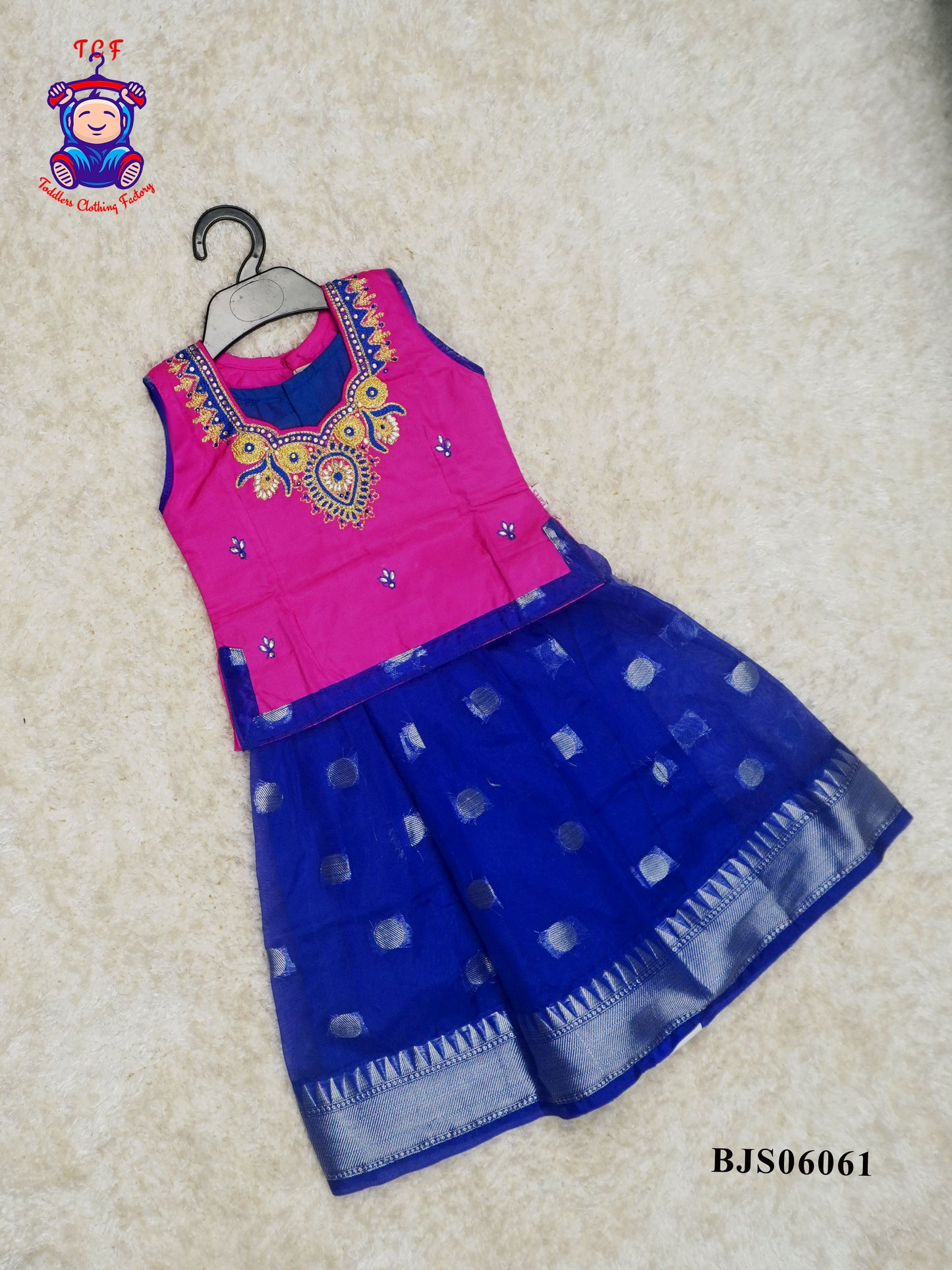 Pink & Blue - Pavadai Sattai