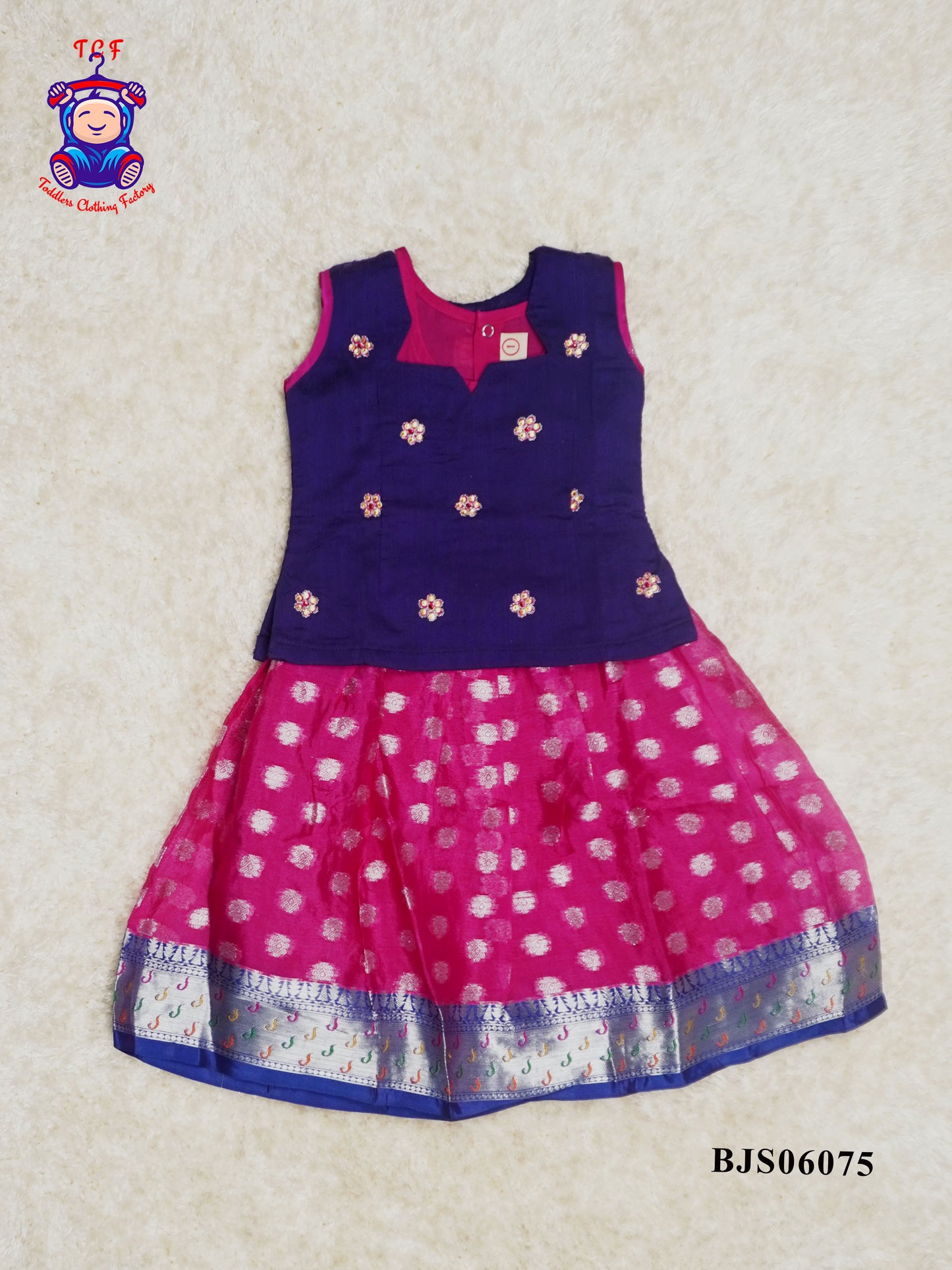 Blue & Pink - Pavadai Sattai