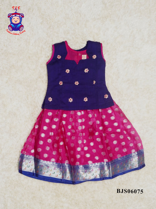 Blue & Pink - Pavadai Sattai