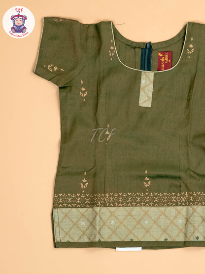 Light Green Cotton Pavadai Sattai