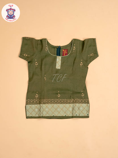 Light Green Cotton Pavadai Sattai