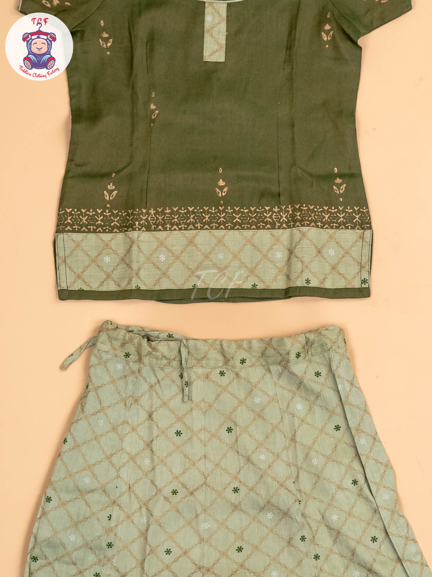 Light Green Cotton Pavadai Sattai