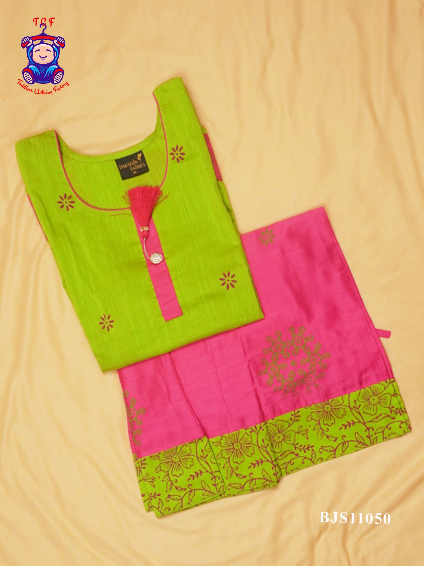 Pista Green & Pink - Pavadai Sattai