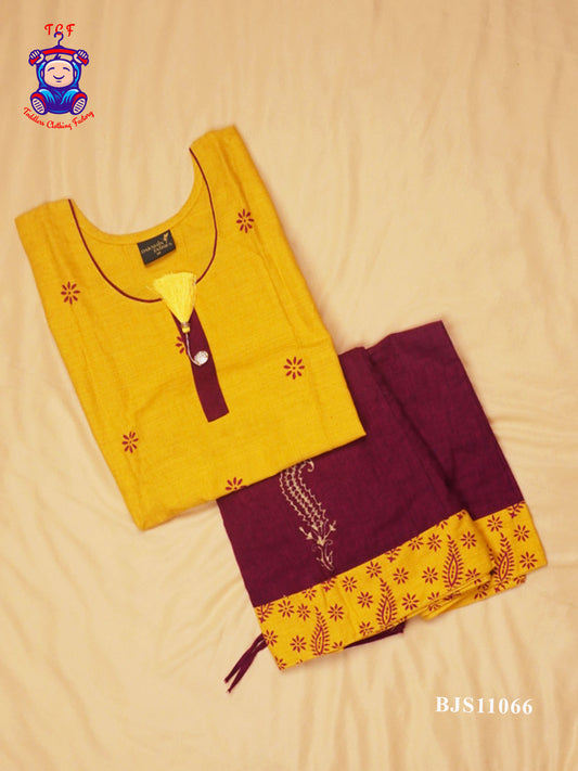 Mustard & Maroon - Pavadai Sattai