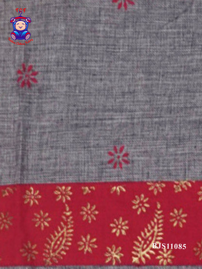 Grey & Maroon - Pavadai Sattai