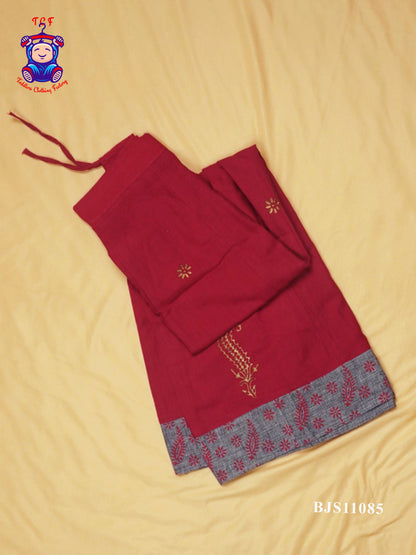 Grey & Maroon - Pavadai Sattai