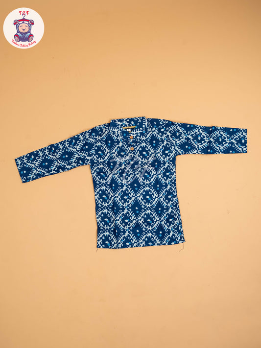 Indiogo - Boys Printed Long Kurta