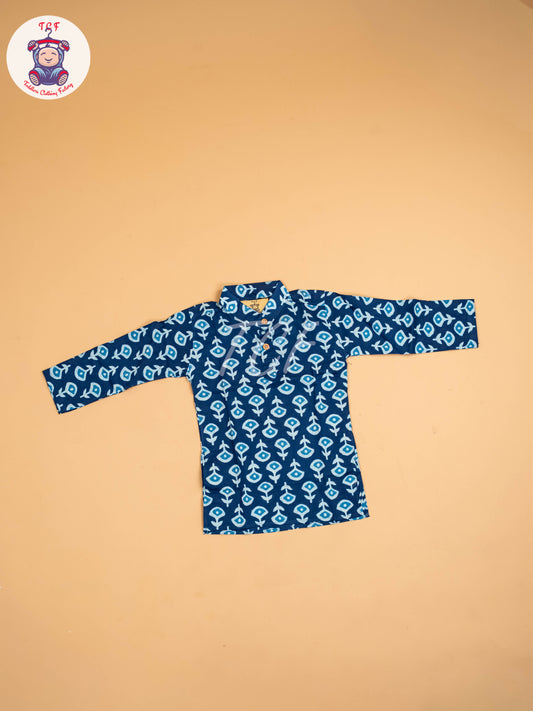 Indiogo - Boys Printed Long Kurta
