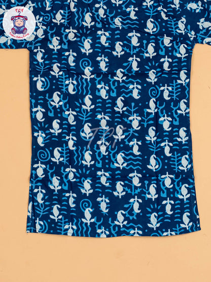 Indiogo - Boys Printed Long Kurta