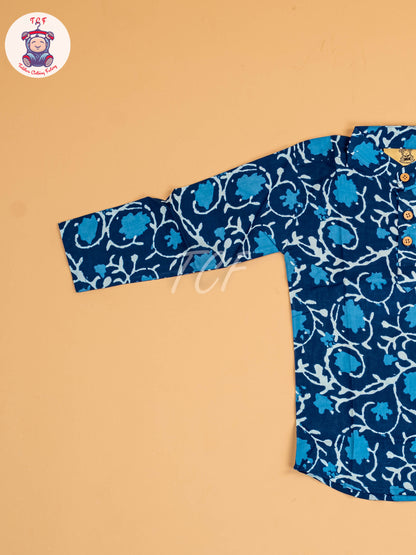 Indiogo - Boys Printed Short Kurta