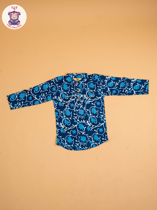 Indiogo - Boys Printed Short Kurta