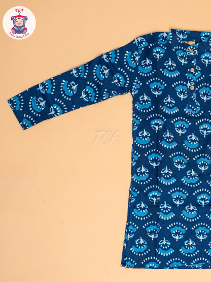 Indiogo - Boys Printed Long Kurta