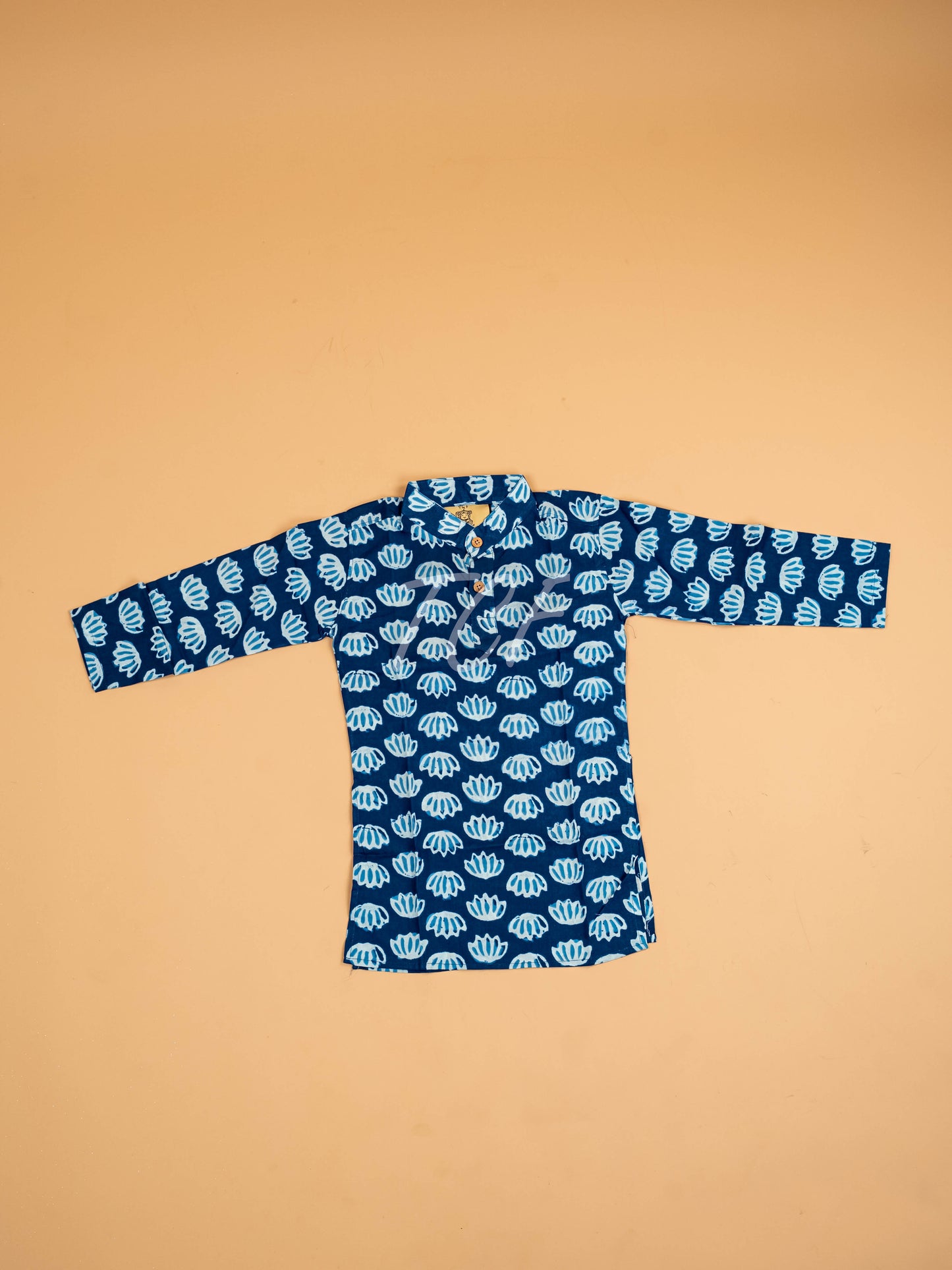 Indiogo - Boys Printed Short Kurta